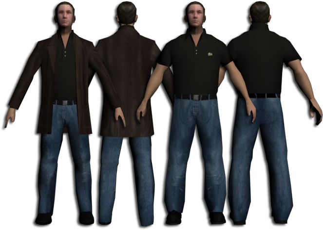 [shw] Daddy's A Mobster - Lsrp Mobster Skin Clipart (674x473), Png Download