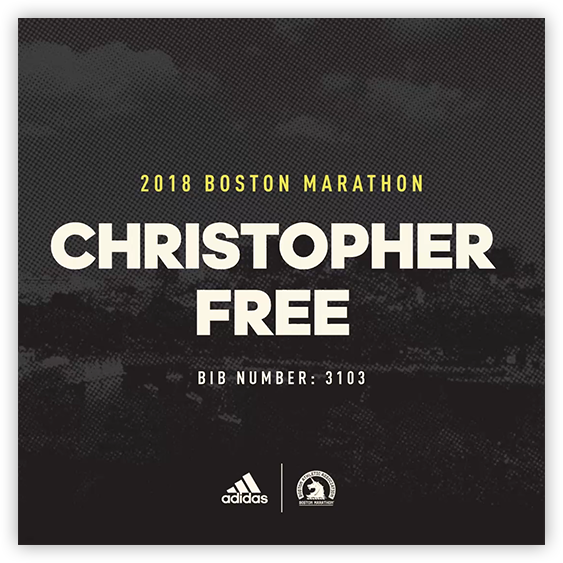 30,000 Films - Adidas Boston Marathon Video Clipart (563x563), Png Download