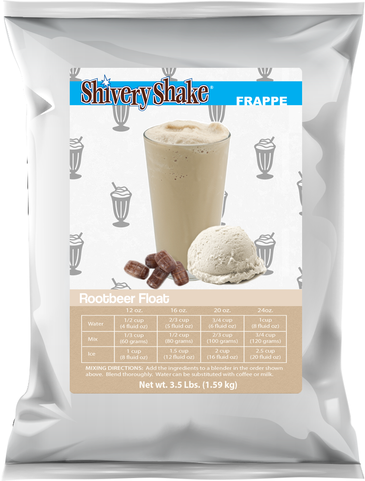 Shivery Shake Root Beer Float Frappe Mix - Milkshake Clipart (814x1000), Png Download