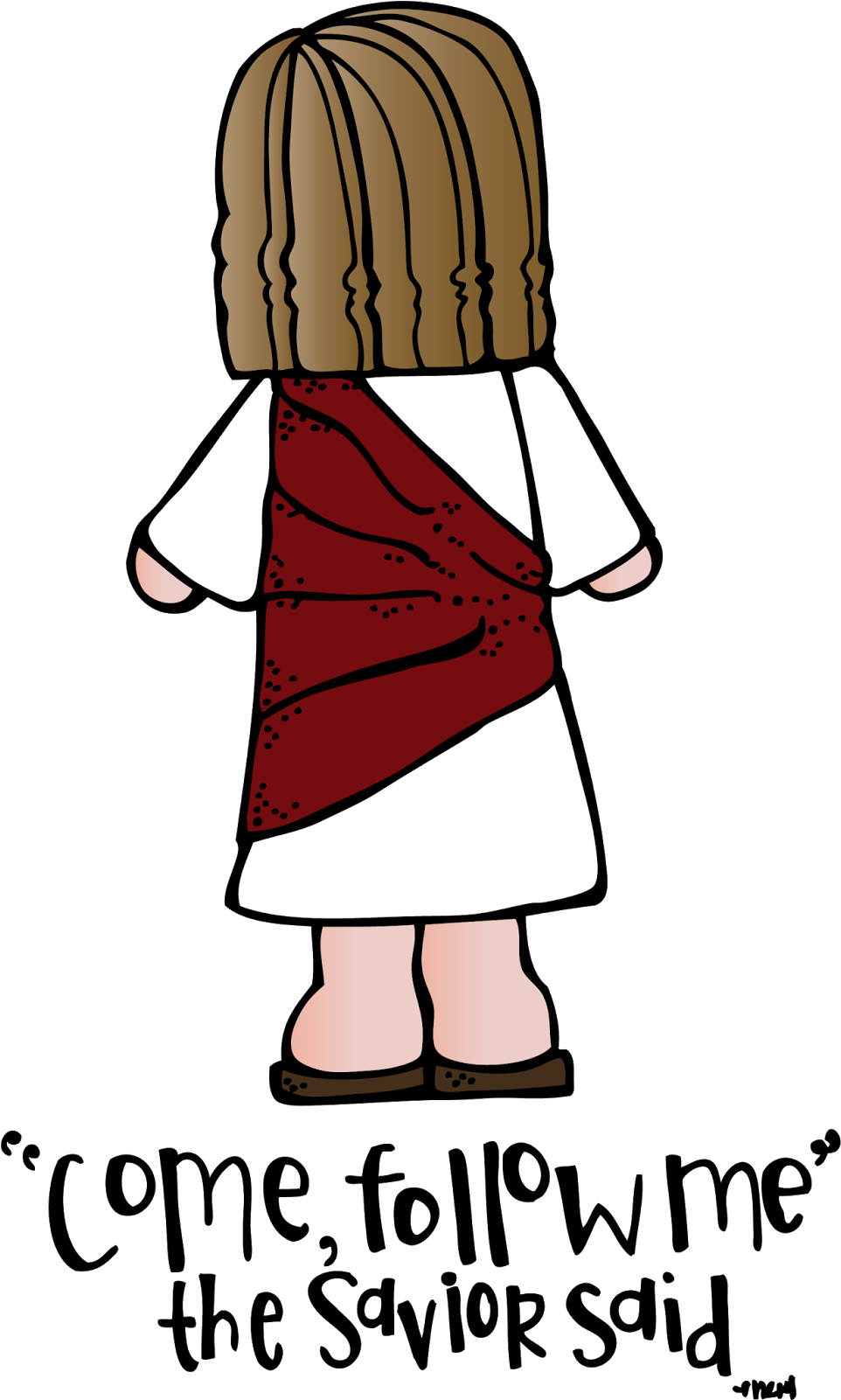 Ten Commandments Clipart Kindergarten - Come Follow Me Clip Art - Png Download (982x1600), Png Download