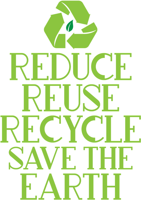 Reduce Reuse Recycle Save The - Graphic Design Clipart (583x700), Png Download