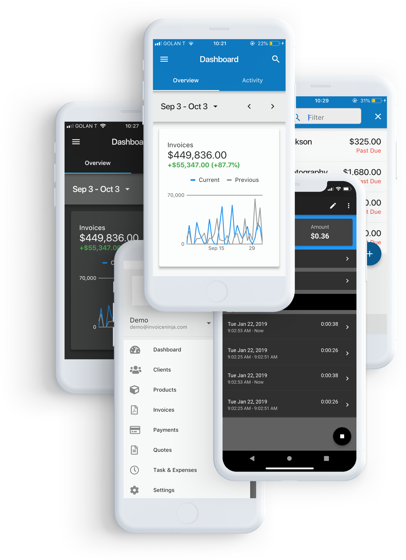 Invoice Ninja Is Proud To Share Our New Mobile Apps - Website Clipart (1378x1900), Png Download