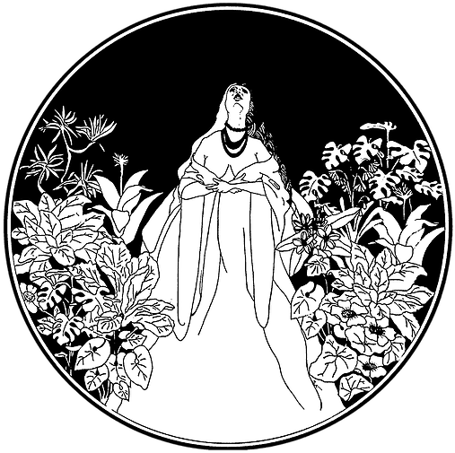 Art Nouveau Also Very Noticeable In Beardsley's Work - Illustration Clipart (630x579), Png Download