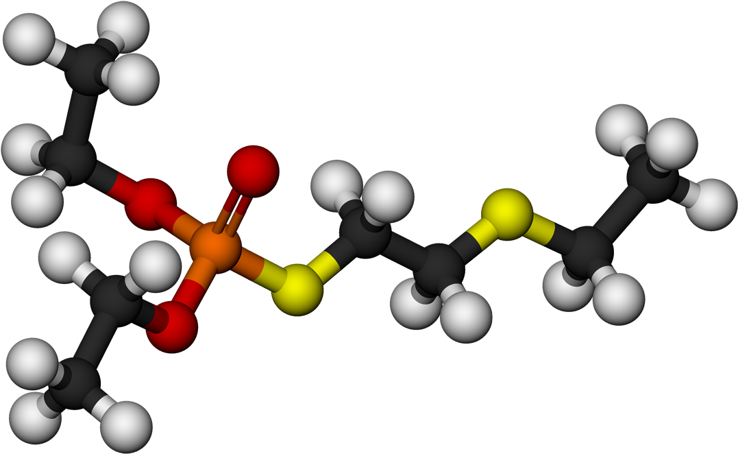 Demeton Molecule 3d Balls By Ahrls - Molecule Png Clipart (1077x662), Png Download