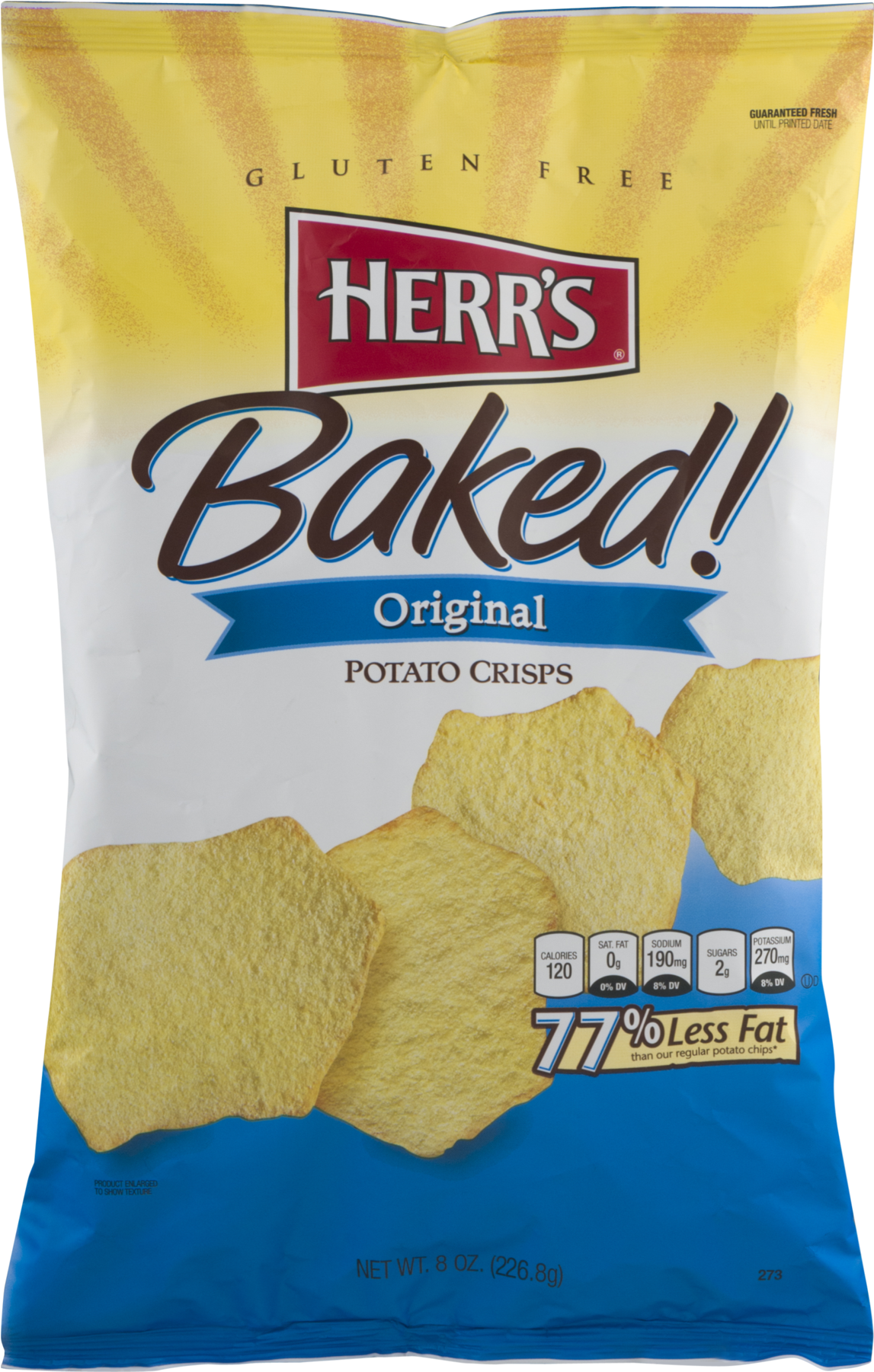 Herr's Baked Potato Crisps, 9 Oz - Potato Chip Clipart (1800x1800), Png Download