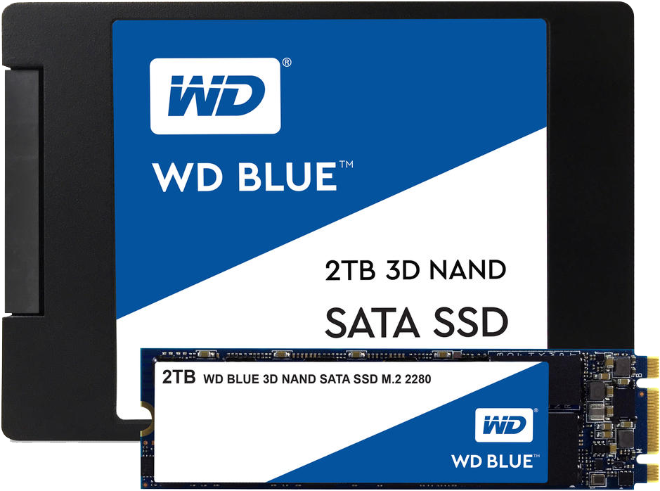 View The Wd Blue Pc Ssd Range - Wd Blue 3d Nand Ssd Clipart (1000x1000), Png Download