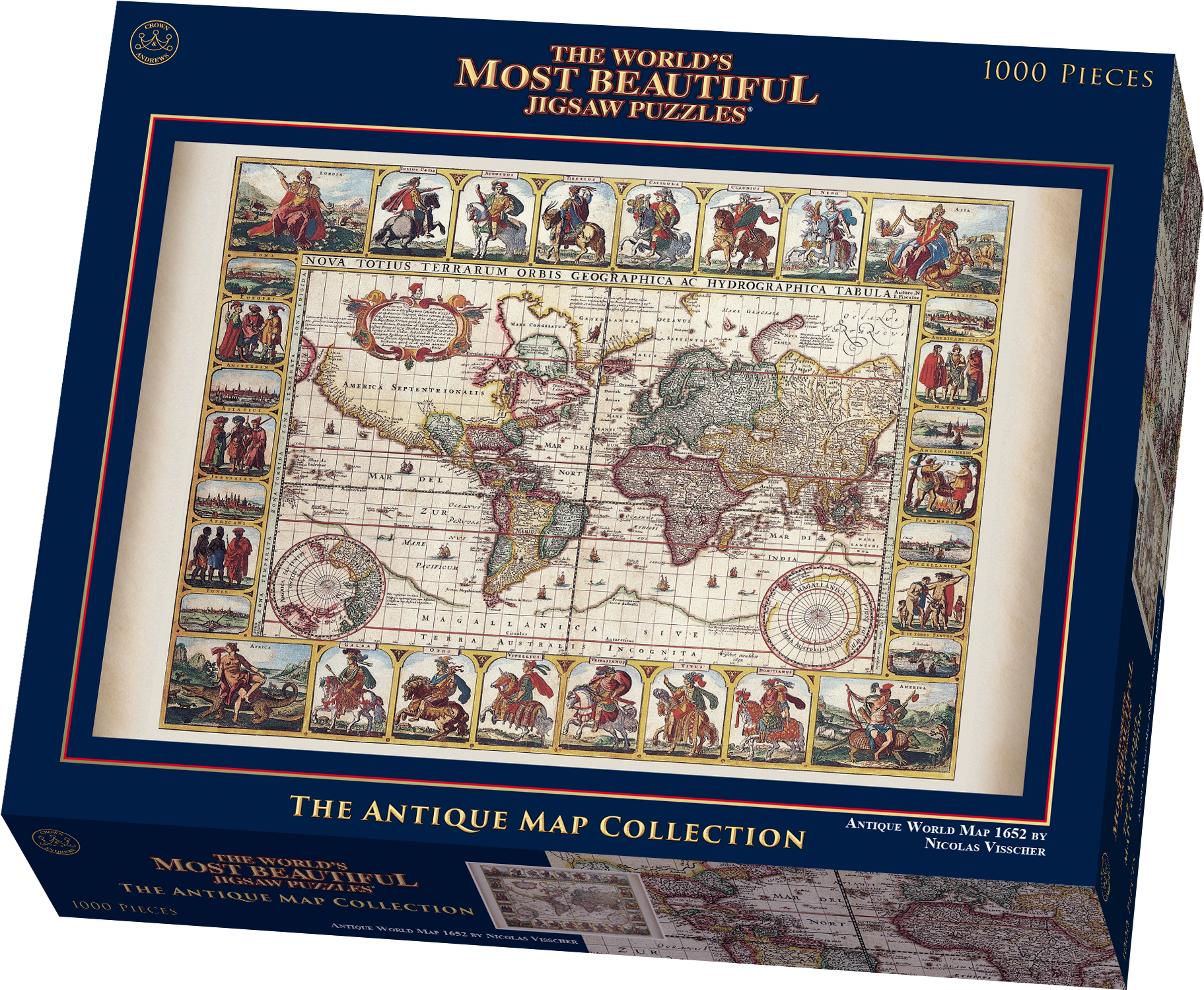 The World's Most Beautiful Antique World Map By Nicolas - Mapa Totius Terrarum Orbis Geographica Ac Hydrographica Clipart (2215x1772), Png Download