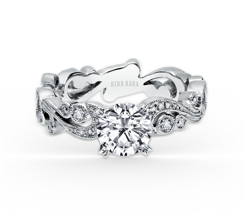 Kirk Kara Engagement Ring - Engagement Ring Clipart (800x800), Png Download