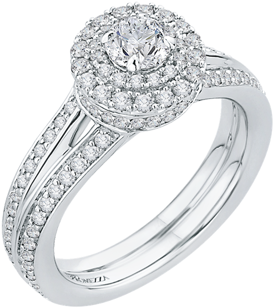 Promezza 14 K White Gold Promezza Engagement Ring - Pre-engagement Ring Clipart (800x800), Png Download