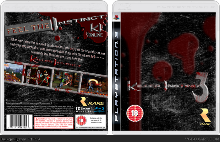 Killer Instinct 3 Box Art Cover - Killer Instinct Para Ps4 Clipart (700x453), Png Download