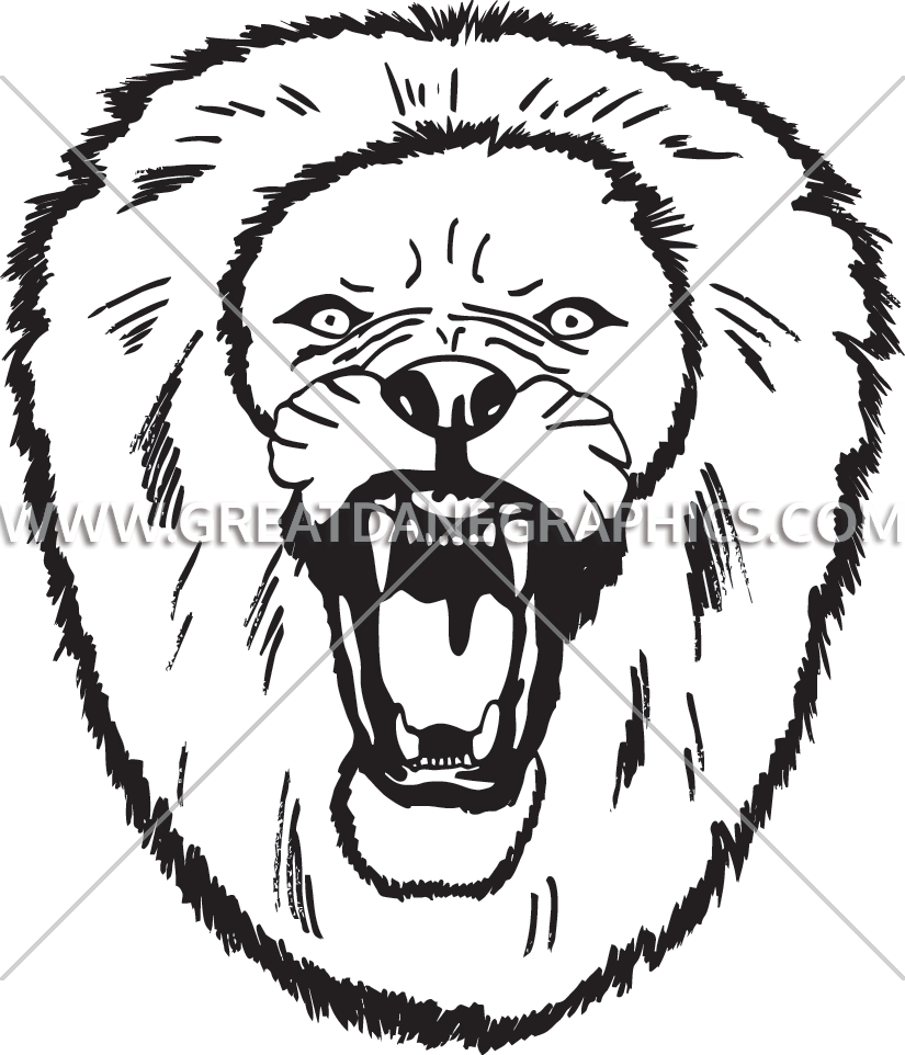 Roaring Lion Production Ready Artwork For T - Roar Clipart (825x962), Png Download
