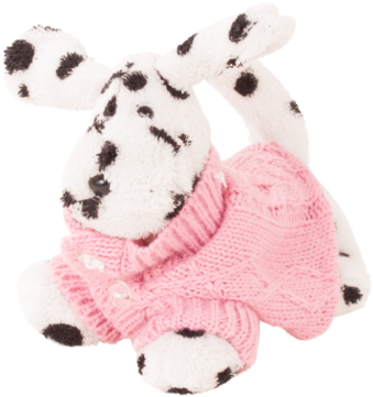 Dalmatian James - Götz Gotz Dalmation James - Plush Puppy With Sweater Clipart (871x1024), Png Download
