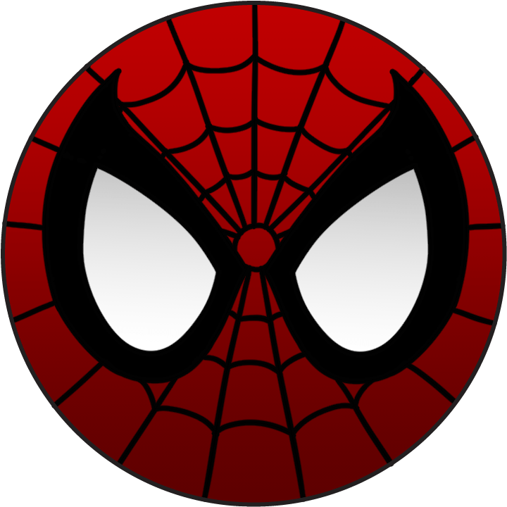 Spider Man Button Clipart (771x900), Png Download
