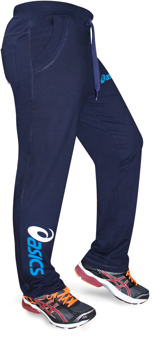 Sports Pants Asics Gray Black - Pocket Clipart (600x1114), Png Download