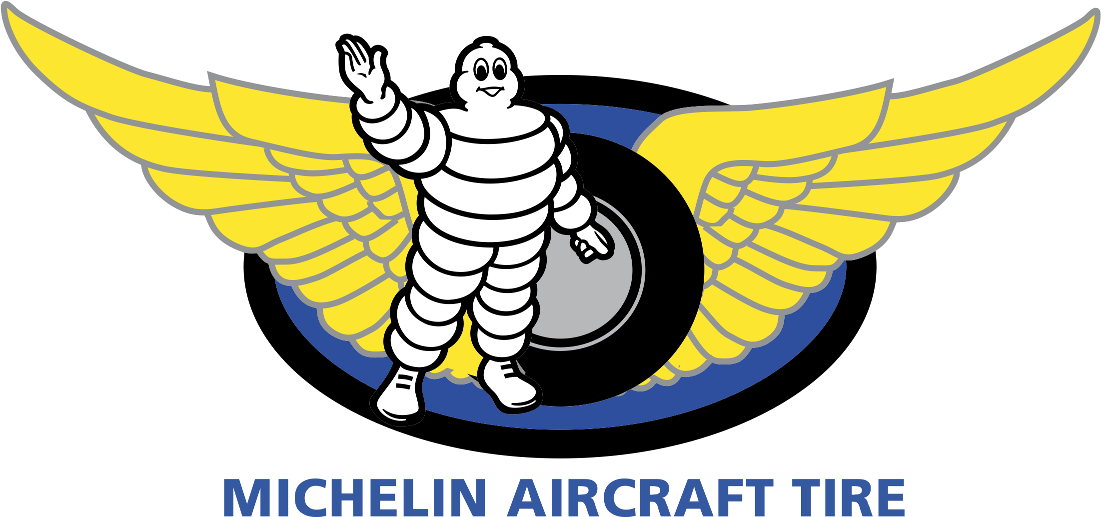 Michelin Aircraft Tire Logo Png Transparent - Michelin Aviation Logo Png Clipart (2400x2400), Png Download