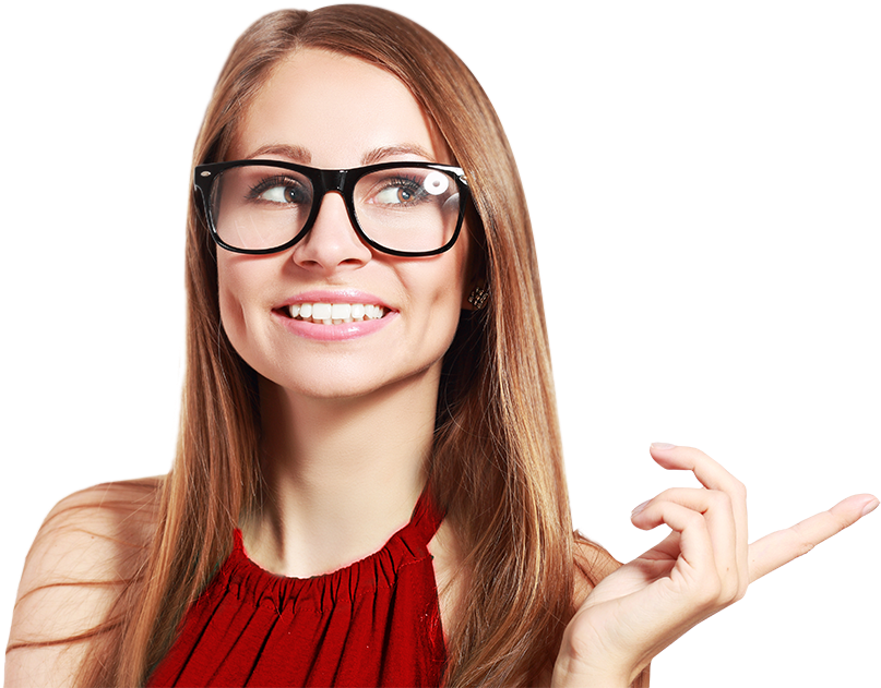 Mulher De Oculos Png - Girl Clipart (850x649), Png Download