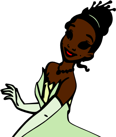 Drawing Of Princess Tiana Clipart (847x445), Png Download