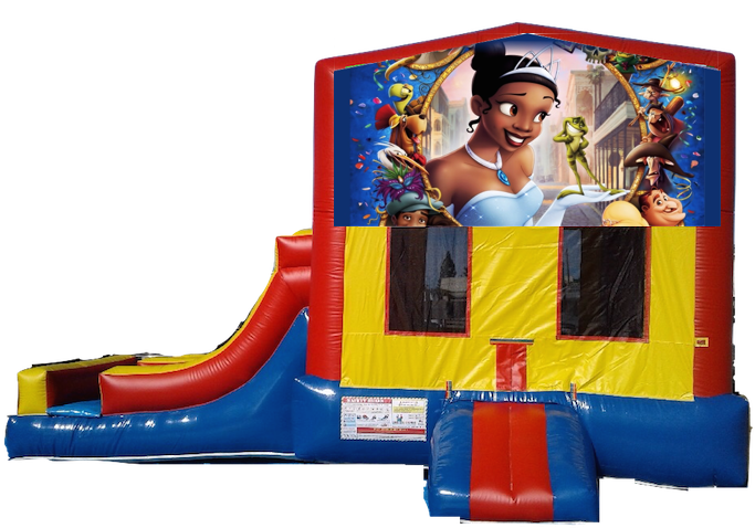 2 Lanes Side Slide Jumper Princess And The Frog $180/day - Princess And The Frog Clipart (700x525), Png Download