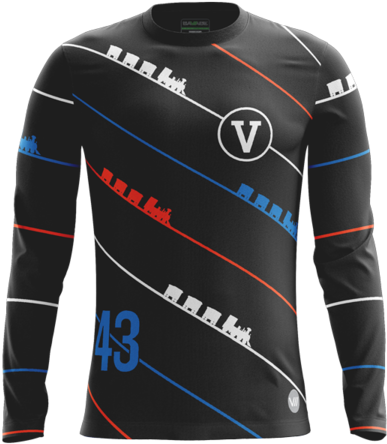 Night Train Ultimate 2019 Dark Ls Jersey Savage, The - Long-sleeved T-shirt Clipart (600x600), Png Download