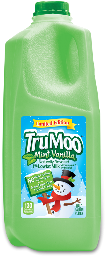 Trumoo Mint Vanilla Green Milk - Trumoo Green Milk Clipart (366x890), Png Download