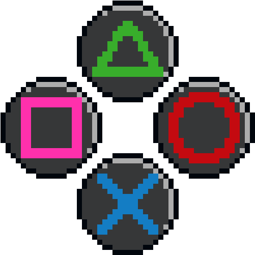Playstation Buttons - Minecraft Papercraft Egg Clipart (670x500), Png Download