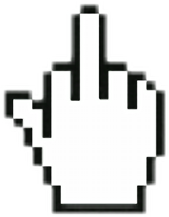 #finger #middle #tumblr #internet #cursor #mouse #alternative - Watch Dogs 2 Cursor Clipart (656x840), Png Download