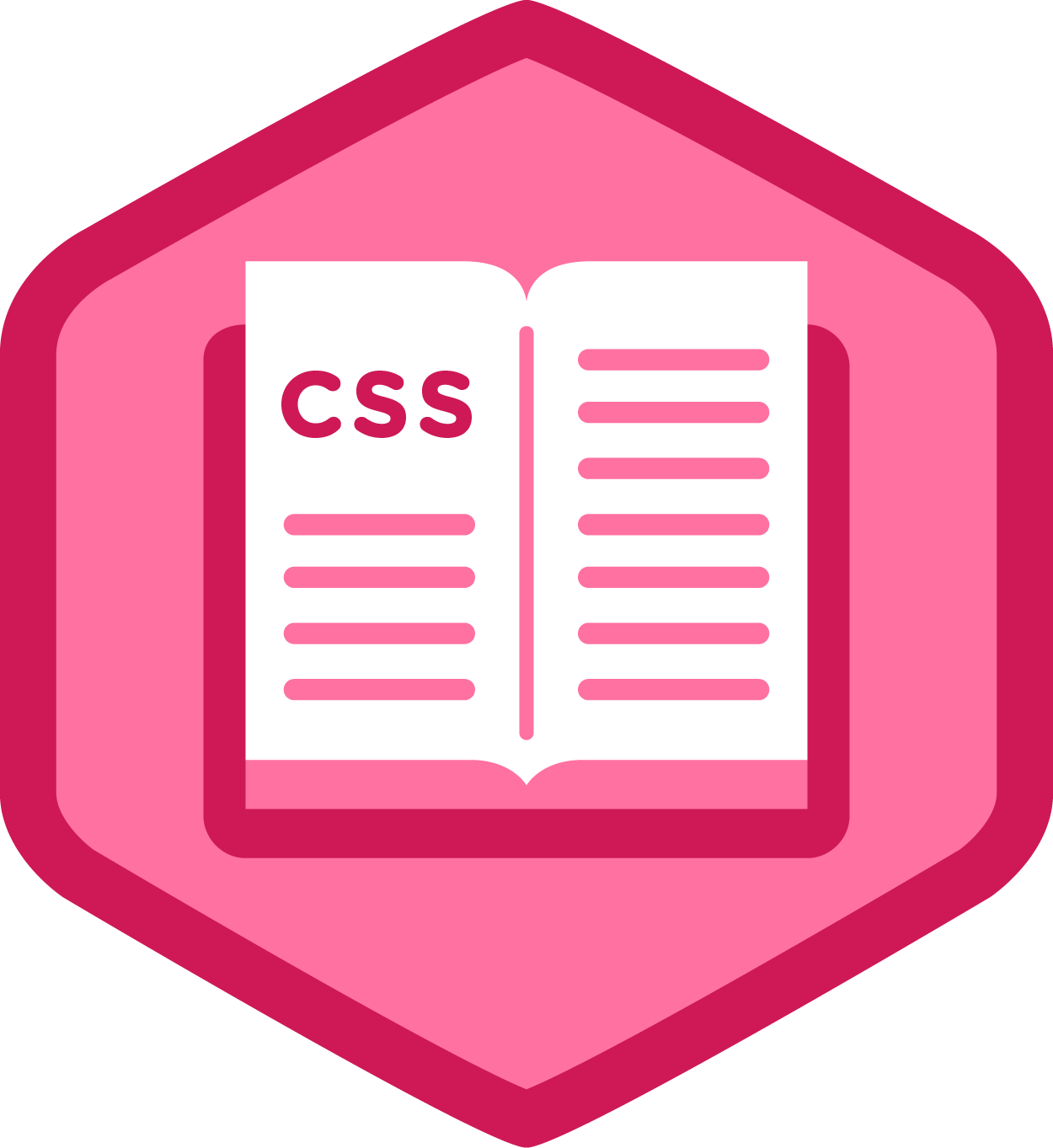 Learning Latest Web Technologies - Pink Css Clipart (1250x1363), Png Download