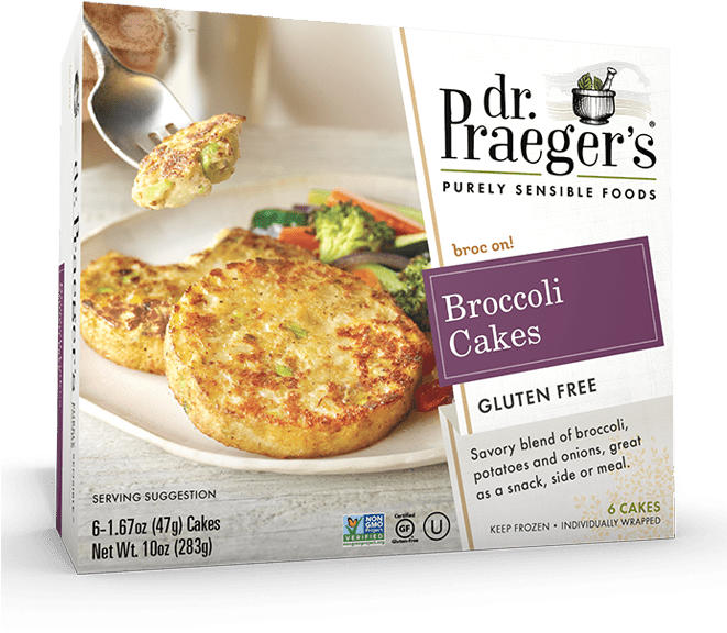 Dr Praeger's Broccoli Cakes Calories Clipart (660x660), Png Download