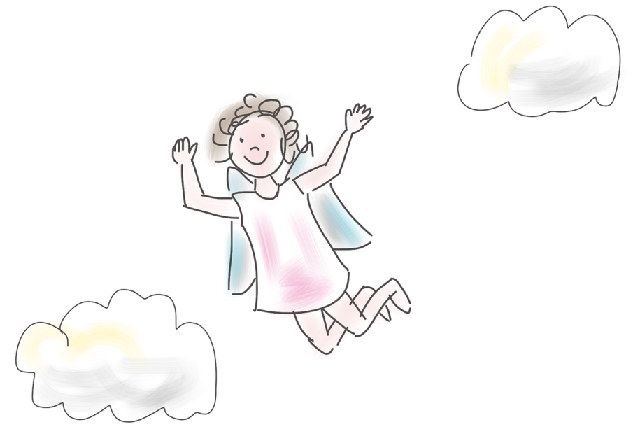 Angel Cartoon Fee, Emotions - Angel Clipart (1024x768), Png Download