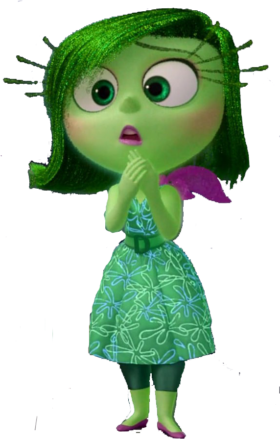 My First Edition In Photoshop - Inside Out Disgust Png Clipart (573x908), Png Download