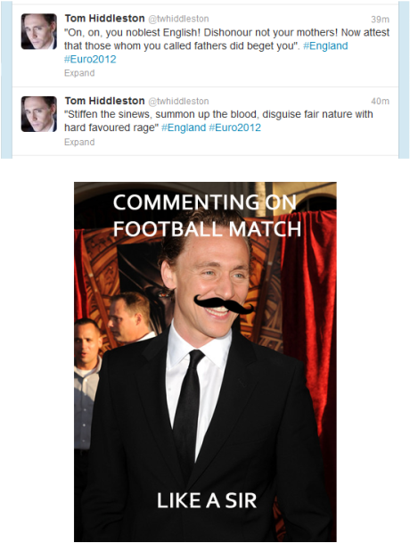 Football Tom Hiddleston Euro - Tom Hiddleston Football Clipart (500x667), Png Download