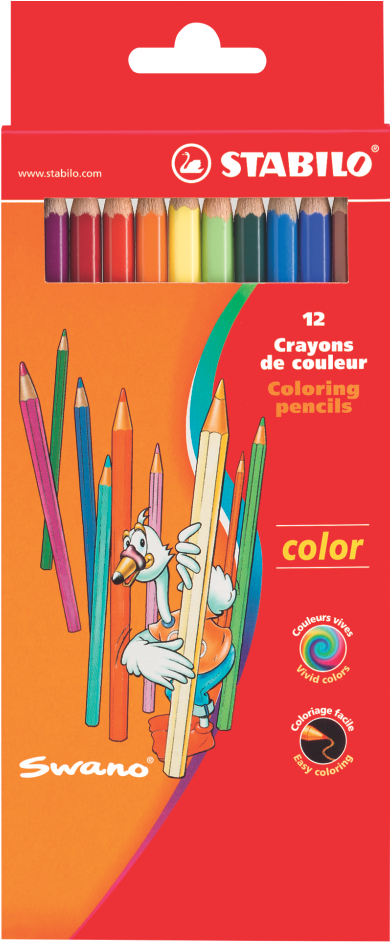 Stabilo Swano Color - Lapices De Colores Stabilo Clipart (1001x1001), Png Download