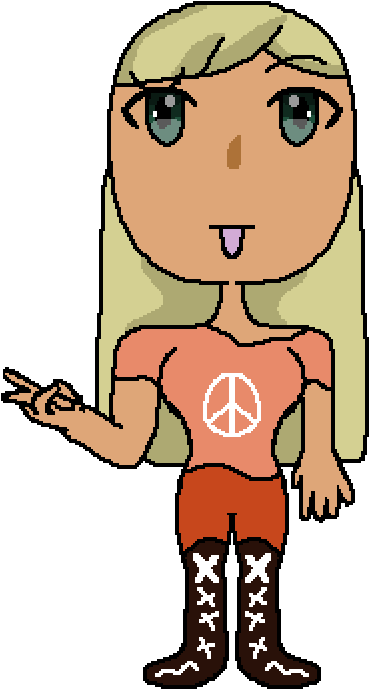 Flareon As A Teen Girl - Cartoon Clipart (1000x1000), Png Download