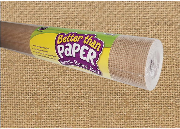 Burlap Better Than Paper Bulletin Board Roll - Better Than Bulletin Board Paper Clipart (590x590), Png Download