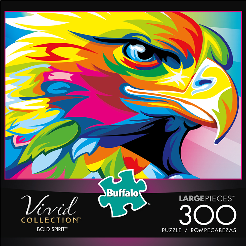 Rompecabezas 300 Piezas Buffalo - Animales Full Color Clipart (1000x800), Png Download
