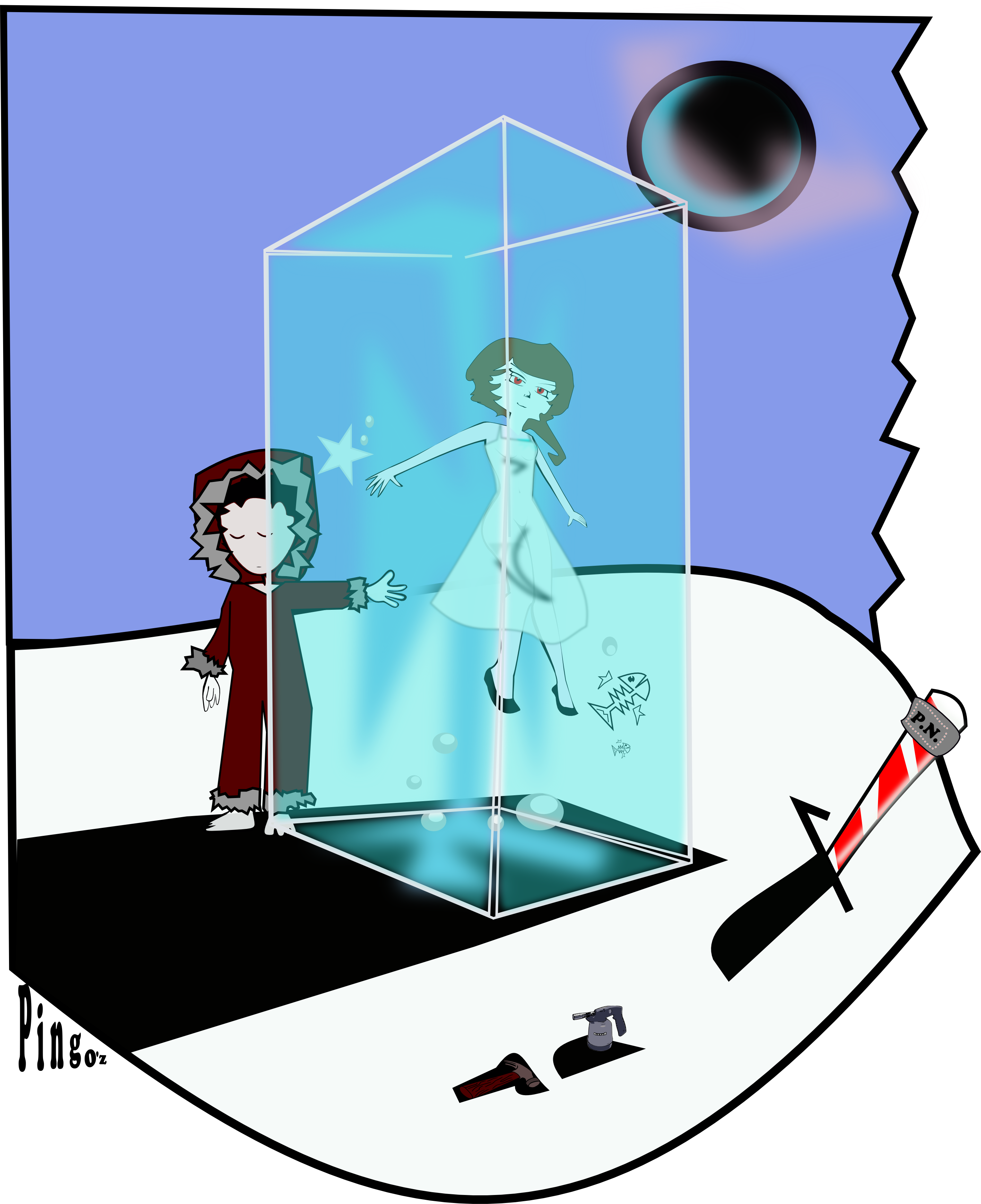 Anuncios - Cartoon Clipart (2830x3473), Png Download