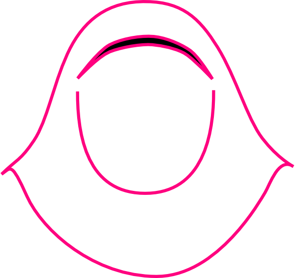 Hijab Pink Png Clipart (600x565), Png Download