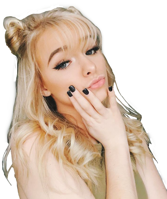 #blonde #girl #die #zoe #laverne #zodyisover #zoelaverne - Tiktok Clipart (710x843), Png Download