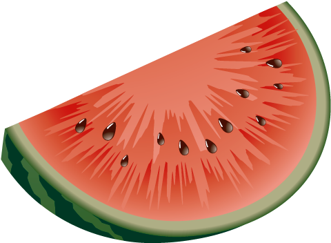 Sandia - Vector Fruit Clipart (600x600), Png Download