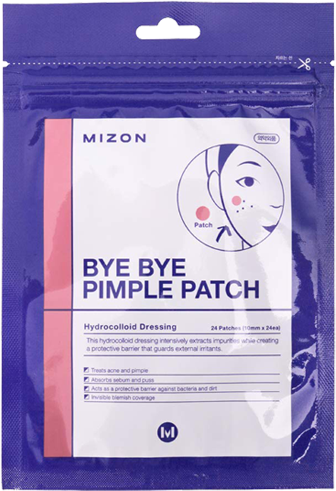 Bye Bye Pimple Patches - Mizon Bye Bye Pimple Patch Clipart (600x800), Png Download