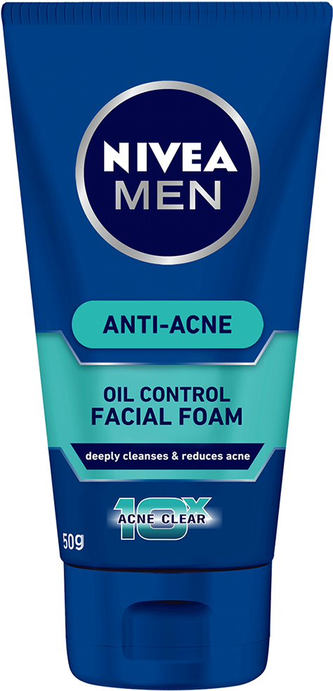 Anti Acne Facial Foam - Nivea Acne Face Wash Clipart (1010x1180), Png Download
