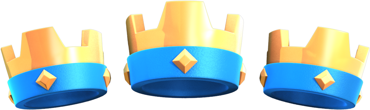 Mit Geduld Und Übung Kommen Kronen Von Alleine - Clash Royale King Crown Png Clipart (1536x618), Png Download