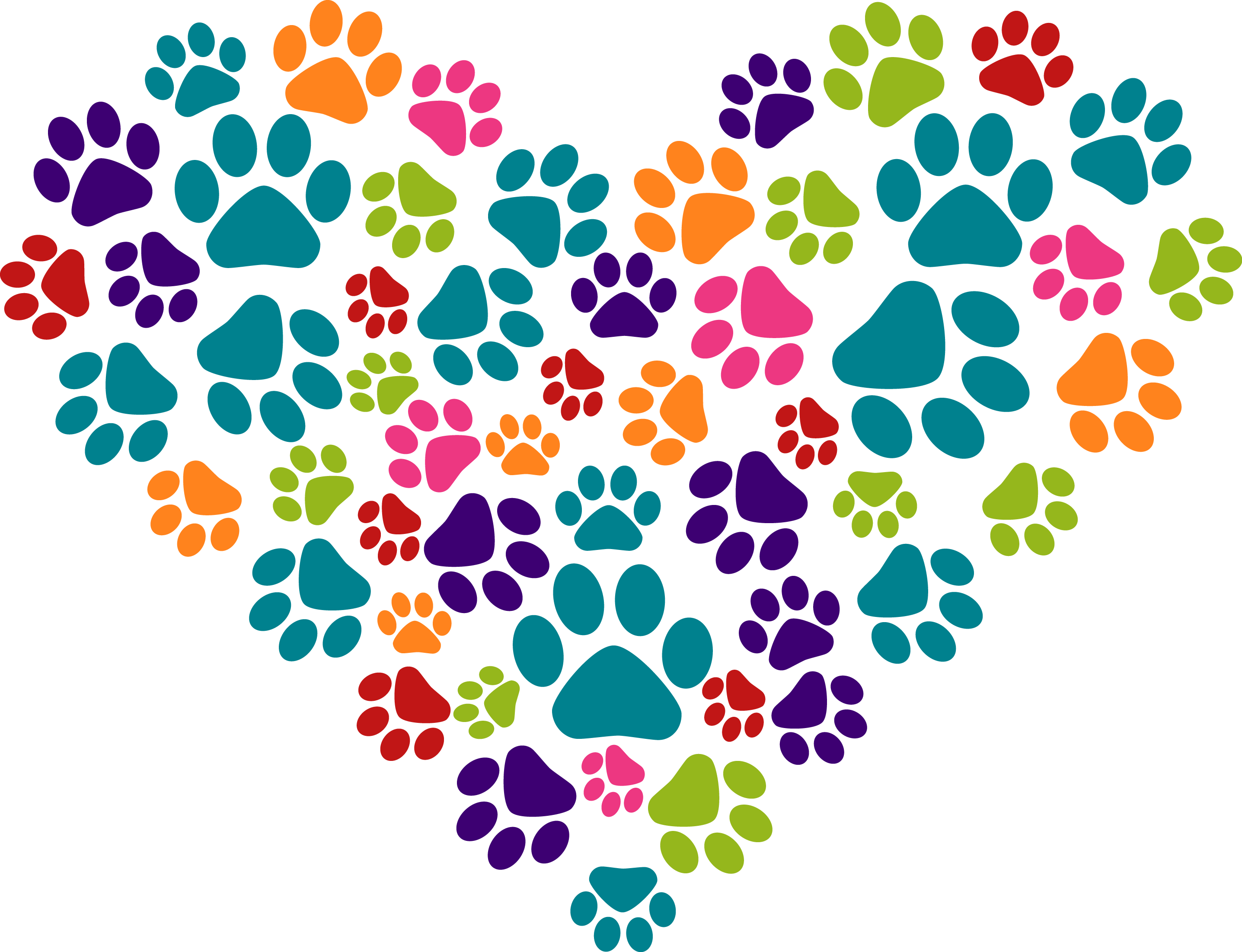Sandia Animal Clinic Logo Heart - Circle Clipart (2873x2202), Png Download