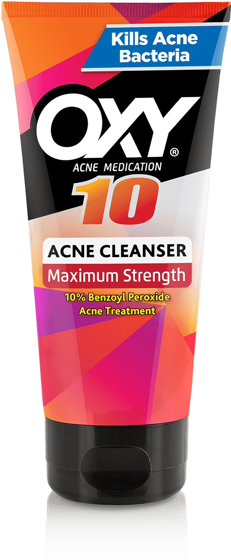 Oxy 10 Acne Cleanser Clipart (600x1208), Png Download