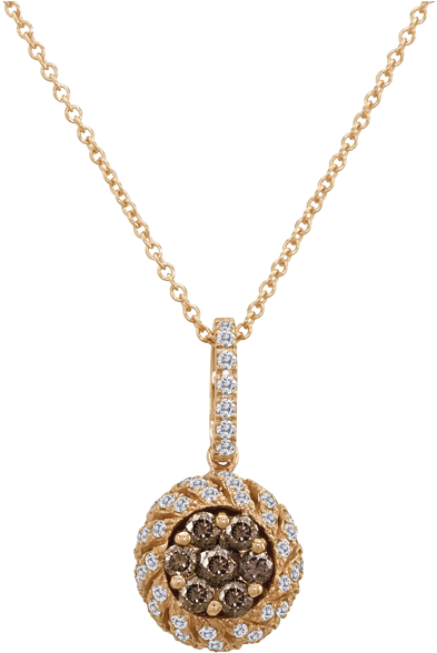 Jewelry Avenue Brown Diamond Pendant - Locket Clipart (960x623), Png Download