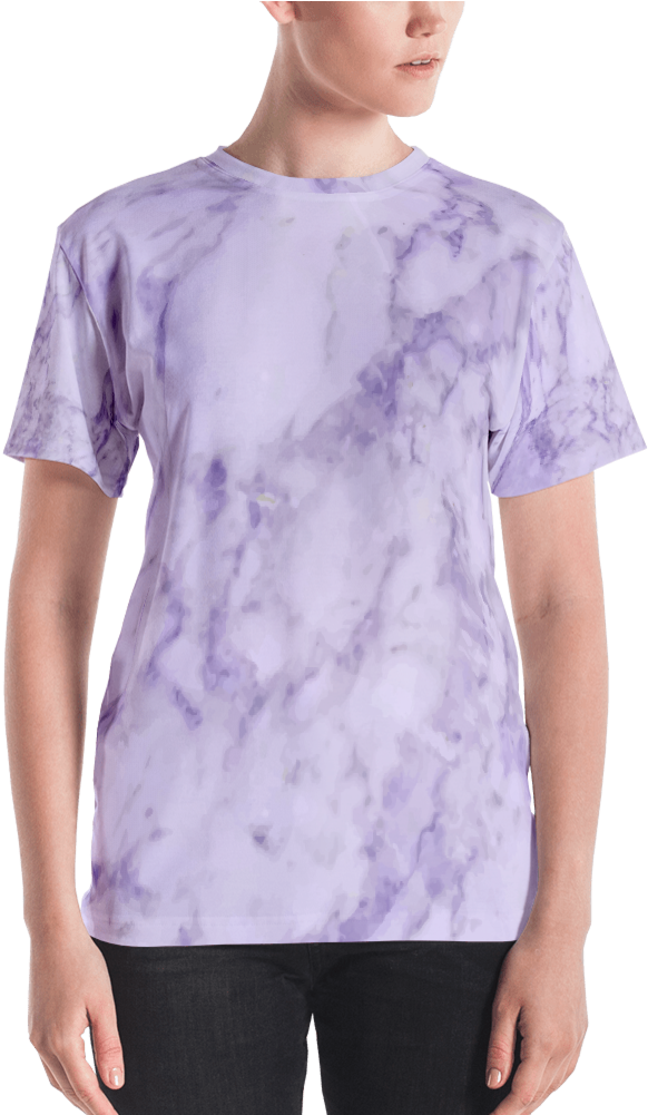 Women's Cryptic Conch Purple Marble - T-shirt Clipart (1000x1000), Png Download