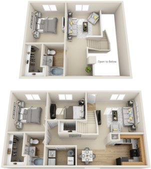 Sandia Floor Plan At Las Kivas Apartments - Floor Plan Clipart (600x600), Png Download