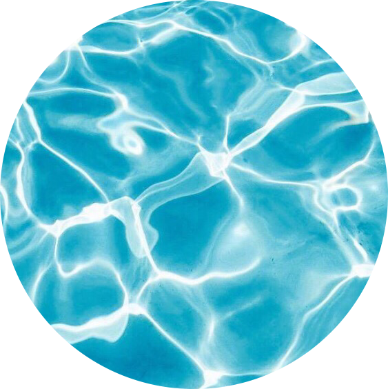 #circle #background #aesthetic #pool #water #blue - Pool Water Clipart (563x564), Png Download