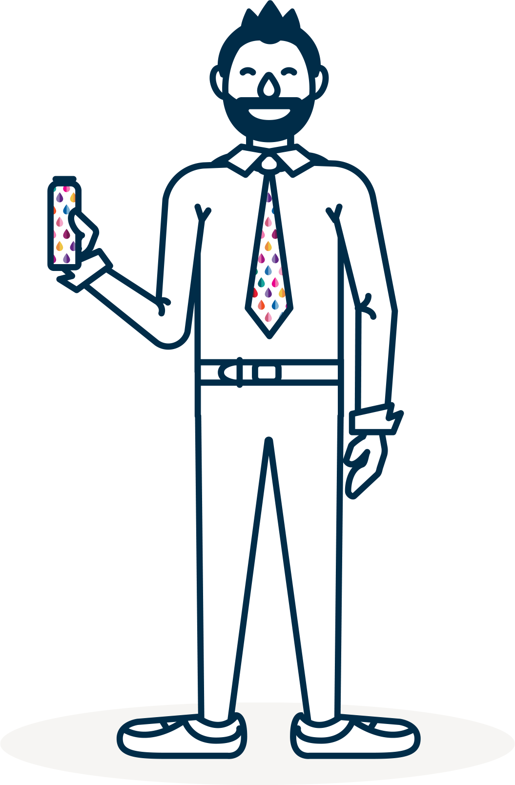 Beard-man - Cartoon Clipart (1055x1608), Png Download