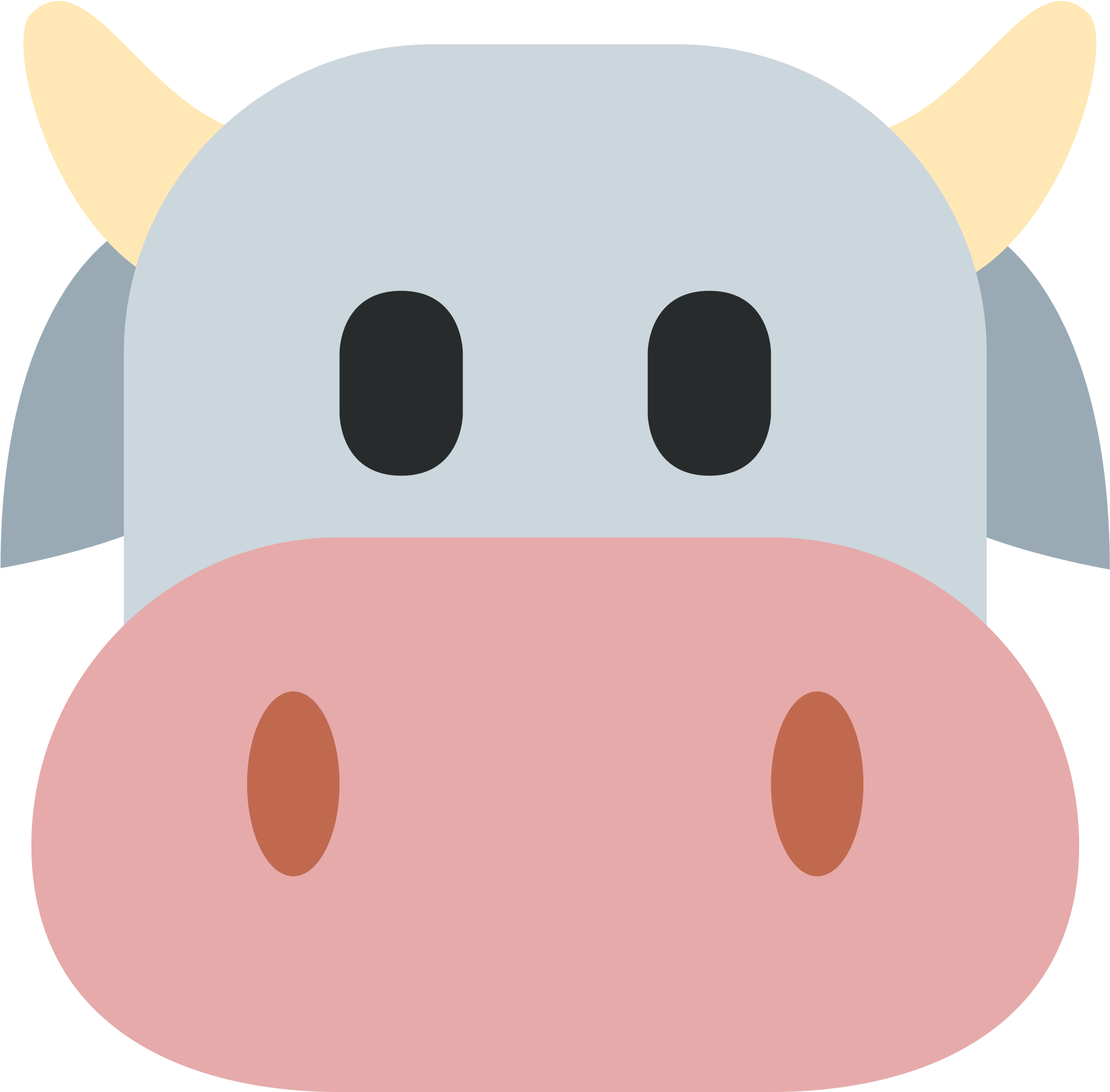 Cow Face Cartoon - Emoji 🐮 Clipart (2048x2048), Png Download